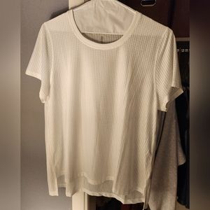 Ideology White Mesh T-shirt
